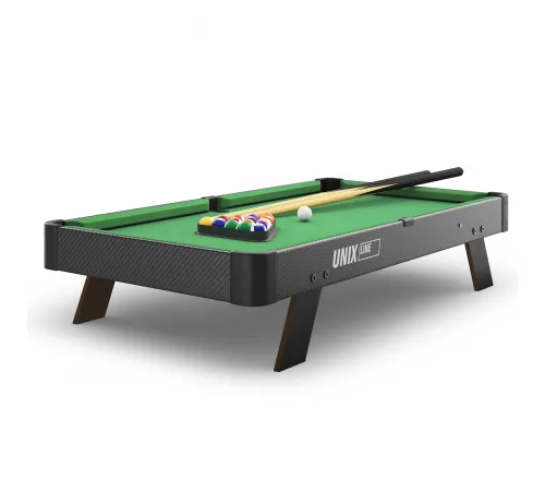 Игровой стол UNIX Line Мини Бильярд настольный (88х47 cм) Black