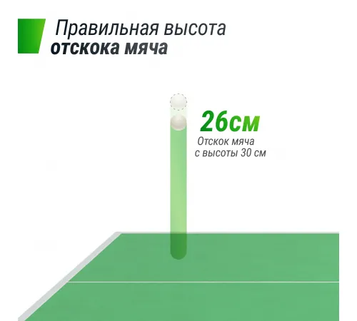 Антивандальный теннисный стол UNIX Line 14 mm SMC (Green/Red)